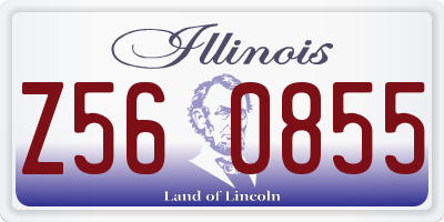 IL license plate Z560855