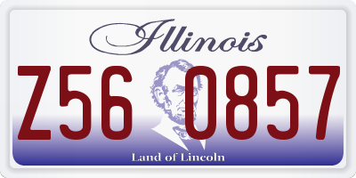 IL license plate Z560857