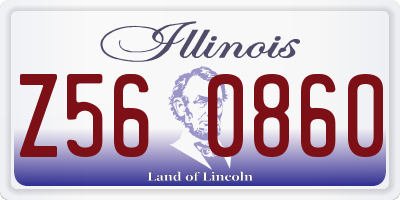 IL license plate Z560860