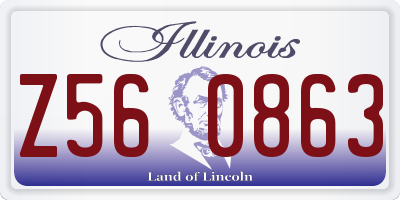 IL license plate Z560863