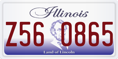 IL license plate Z560865