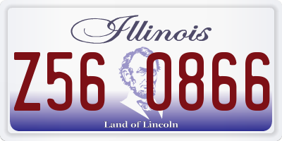IL license plate Z560866