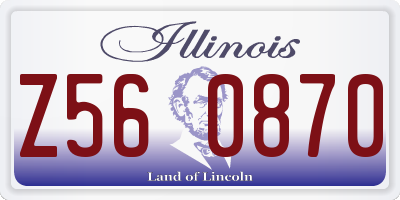 IL license plate Z560870