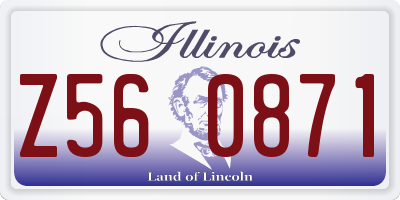 IL license plate Z560871
