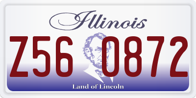 IL license plate Z560872