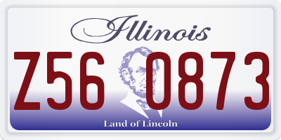 IL license plate Z560873