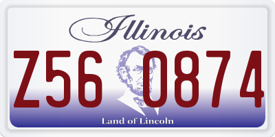 IL license plate Z560874