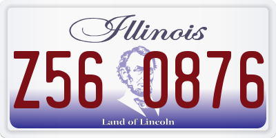 IL license plate Z560876