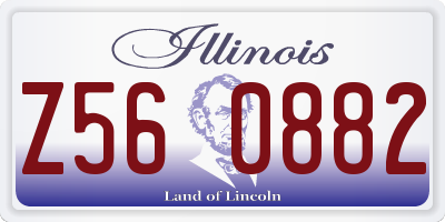 IL license plate Z560882