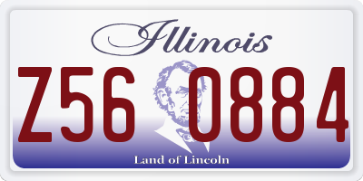 IL license plate Z560884