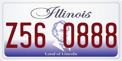 IL license plate Z560888