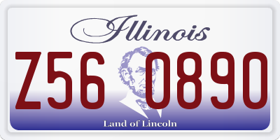 IL license plate Z560890