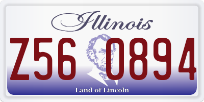 IL license plate Z560894