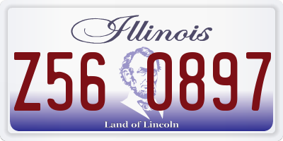 IL license plate Z560897