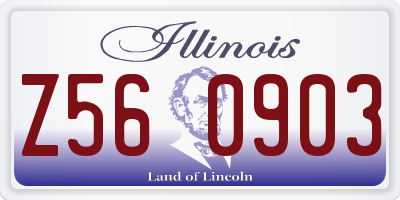 IL license plate Z560903