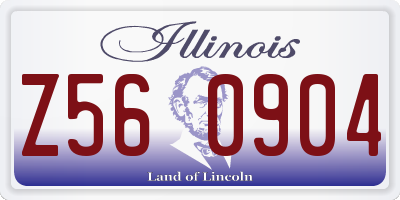 IL license plate Z560904