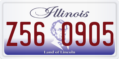 IL license plate Z560905