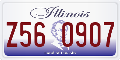 IL license plate Z560907