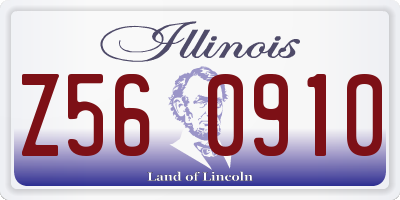 IL license plate Z560910
