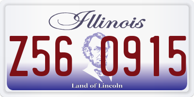 IL license plate Z560915