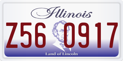 IL license plate Z560917