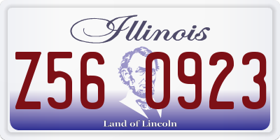 IL license plate Z560923