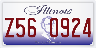 IL license plate Z560924