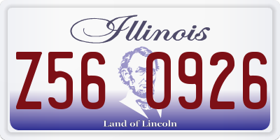 IL license plate Z560926