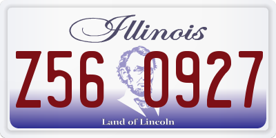 IL license plate Z560927