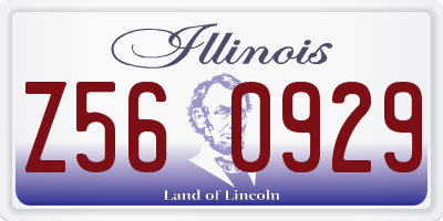 IL license plate Z560929