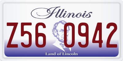 IL license plate Z560942