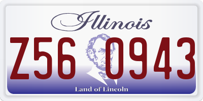 IL license plate Z560943