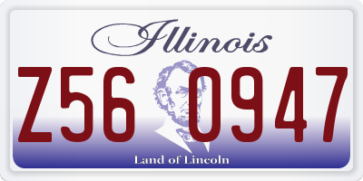 IL license plate Z560947