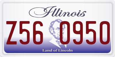 IL license plate Z560950
