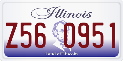 IL license plate Z560951