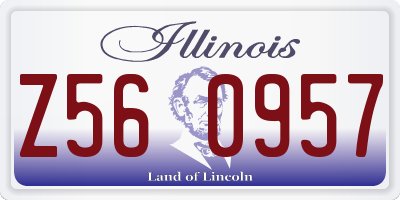 IL license plate Z560957