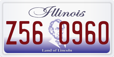 IL license plate Z560960