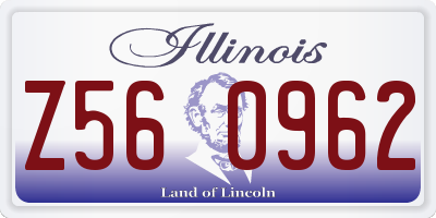 IL license plate Z560962