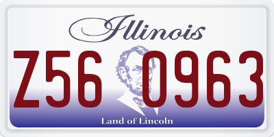 IL license plate Z560963