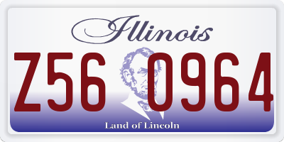 IL license plate Z560964