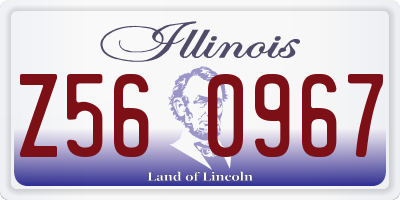 IL license plate Z560967