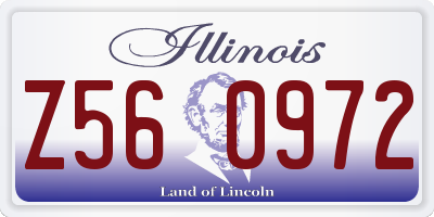 IL license plate Z560972