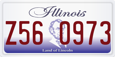 IL license plate Z560973