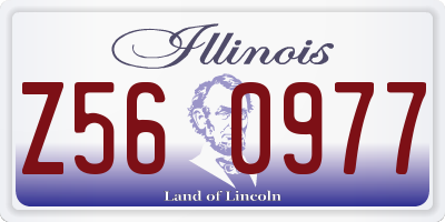 IL license plate Z560977