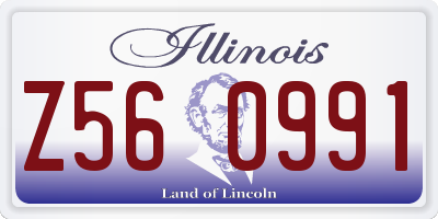 IL license plate Z560991
