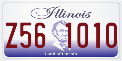 IL license plate Z561010