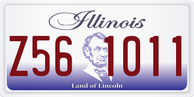 IL license plate Z561011