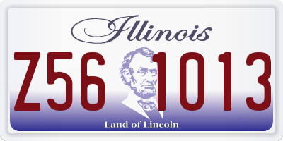 IL license plate Z561013