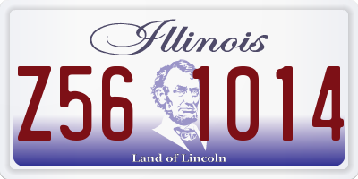 IL license plate Z561014