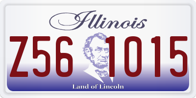 IL license plate Z561015